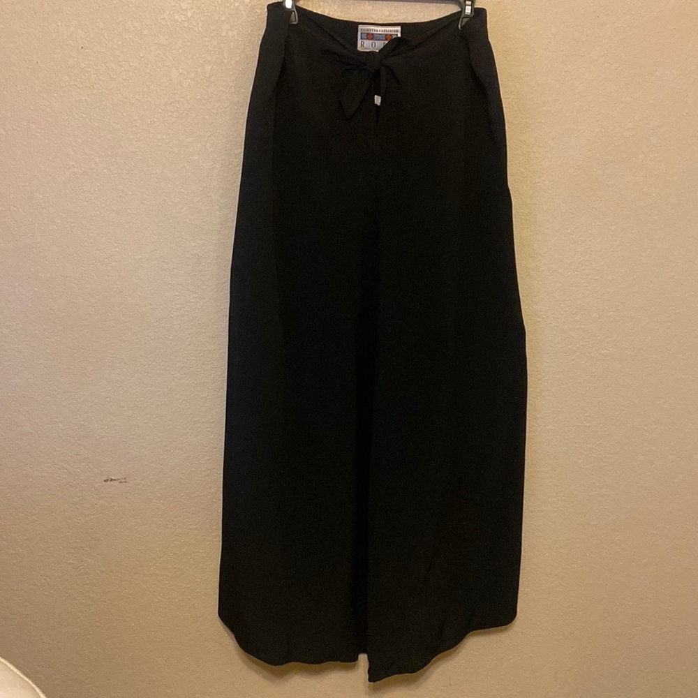Vintage Hairston Roberson Long Ropa Skirt, Black Size Medium